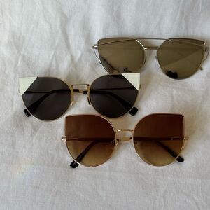 Cat eye frame sunglasses